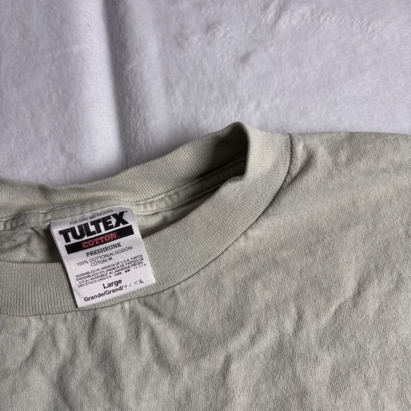 VTG Friends are The Leaves Tree of Life Green Short Sleeve Shirt Men's L Stain * - Picture 4 of 8